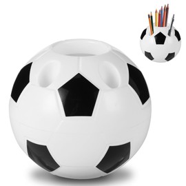 Vellivar Soccer Pen Holder, Football Gifts for Boys Girls Pencil Holder for Desk Decor Football Bedroom Accessories Pen Pot Stationery Supplies Football Gift Ideas