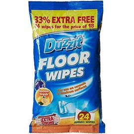 Duzzit 3 x Floor Wipes Cleaning for Ceramic and Linoleum Surfaces