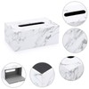 Sumnacon Stylish PU Leather Tissue Box Holder, Rectangular Napkin Holder