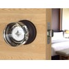 Privacy Round Crystal Door Knobs Venetian Bronze Round Rosette