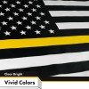 G128 NEW G128 Thin Yellow Line Flag 5-Pack 3x5 FT,