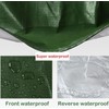 Tarps Heavy Duty Waterproof, Green/Silver 8Mil Polyethylene Tarp Cover with