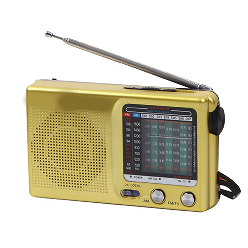 Full Band Radio Portable Digital Retro Multifunction Handheld Radio Recorder