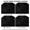 Black Wigs for Men Short Layered Synthetic Male Guy Wig