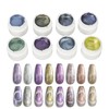 Holographic Nail Polish Set 8 Colors Glitter Smoothing Texture Nail