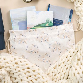 Gather & Knot - Bolsas de regalo con cordón | 20 pulgadas grandes de 12 pulgadas | Lona premium | Envoltura de tela reutilizable para cumpleaños de niñas, baby shower | Boho Floral