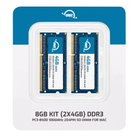 OWC 8 GB (2 X 4GB) ram PC8500 DDR3 1066MHz sodimm 204-pin Memory RAM Upgrade Kit