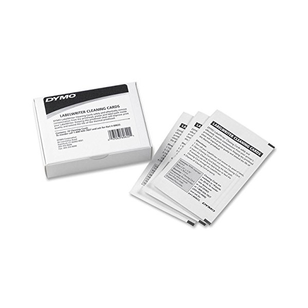 DYMO LabelWriter Cleaning Cards, 10/Box