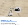 Tecoom Cable Lock Set for Car Cover with Combination Lock,