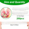 Elastic Covers, Pack of 200 Plastic Reusable Cling Film, Sealing