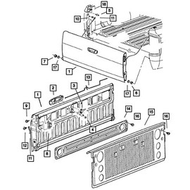 MOPAR 68054864AD - Cable Tailgate
