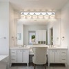 PRESDE 6-Light Crystal Bathroom Lights Fixtures Chrom Modern Wall Lighting