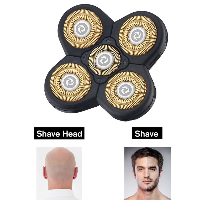 5D Men's Electric Shaver Replacement Heads Bald Replacement Heads Replacement