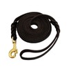 LWBMG Long Leather Dog Leash 10ft,Long Line Pet Leashes,Strong Sturdy
