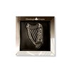 Silver Claddagh Irish Harp Plaque