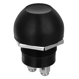 24V 10A Momentary Push Button Switch Waterproof Switch Off/(ON) Reset Black Switch for Cars Boats