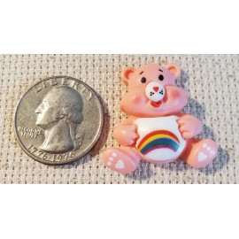 Pink Tummy Bear Magnetic Needle Minder Cross Stitch Embroidery | Cover Holder