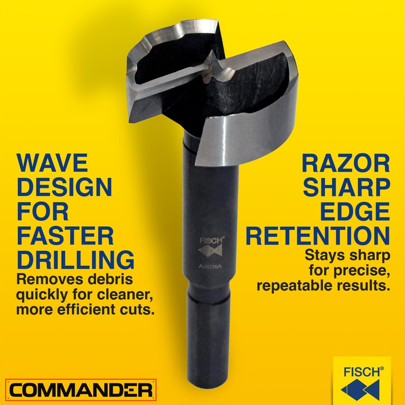 Fish Wave Forstner Drill SP Cutter Shaft 8 mm Drill