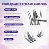 Lash Clusters 80PCS Natural Eyelash Clusters C Curl Wispy DIY