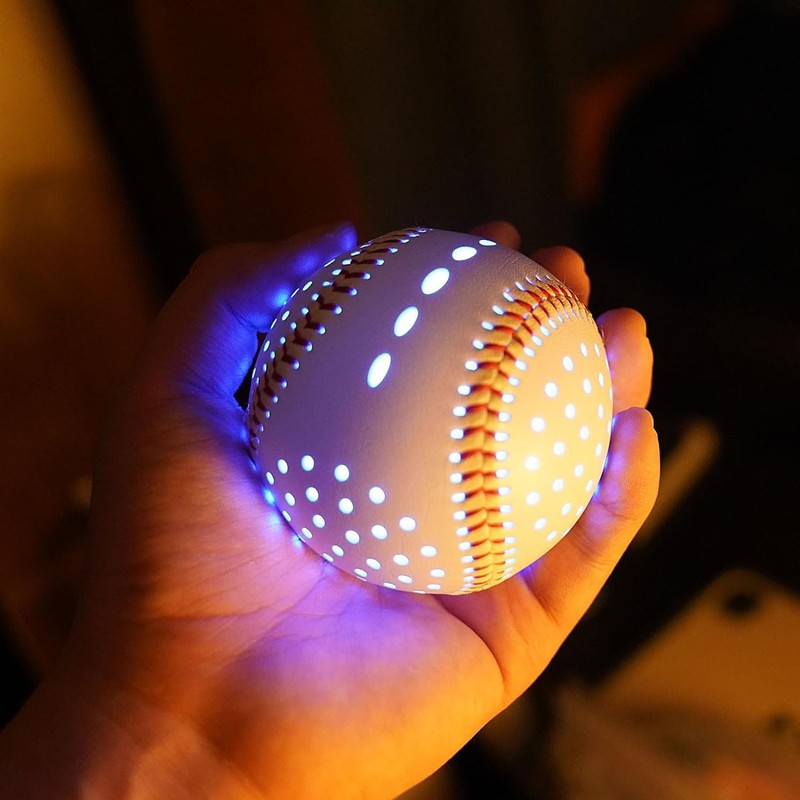9 Inch Glow in The Dark Baseball Night Throwing Practice