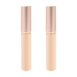 yueton 2Pack Rose Gold Silicone Lip Brush Mini Round Head Makeup Brush Silicone Lip Applicator with Dust Cap for Lipstick, Gloss Lip, Tint Lip