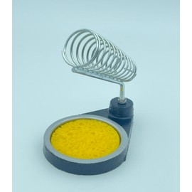 Soldering Iron Set: 100% heat-resistant design, high stability, multi-function & space saving, soldering iron with creative edge cover [Size: 3.0 x 4.3 x 5.1 inches (75 x 110 x 130 mm); Soldering iron