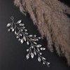 YERTTER Wedding Hair Band Crystal Headband Bridal Floral Hair Vine