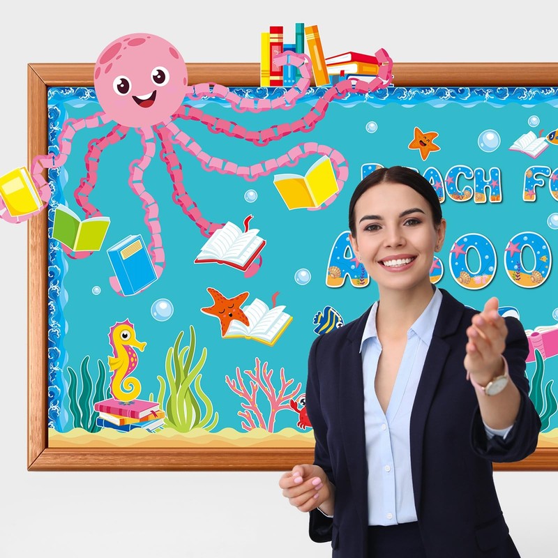 Pajean Ocean Bulletin Board Under The Sea Classroom Decor Sea