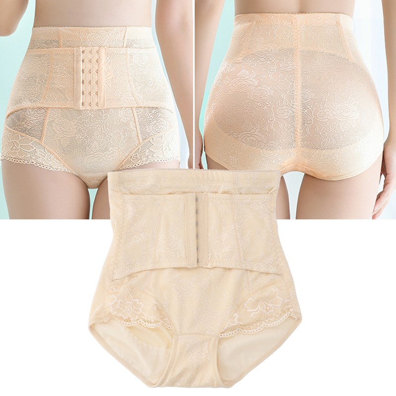 Postpartum Underwear Middle Waist 2 Layers Hook and Eye Breathable