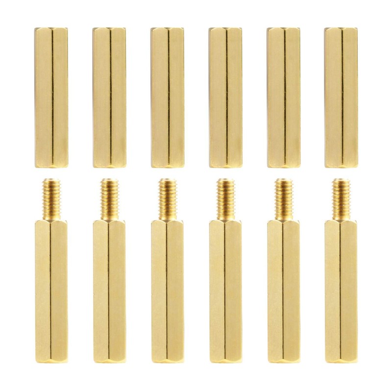 Litorange M2 Brass Brass Hex Spacer Standoffs Kit with Case