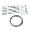 Gardinger Trellis Cable System Galvanised Steel Complete Set with 6