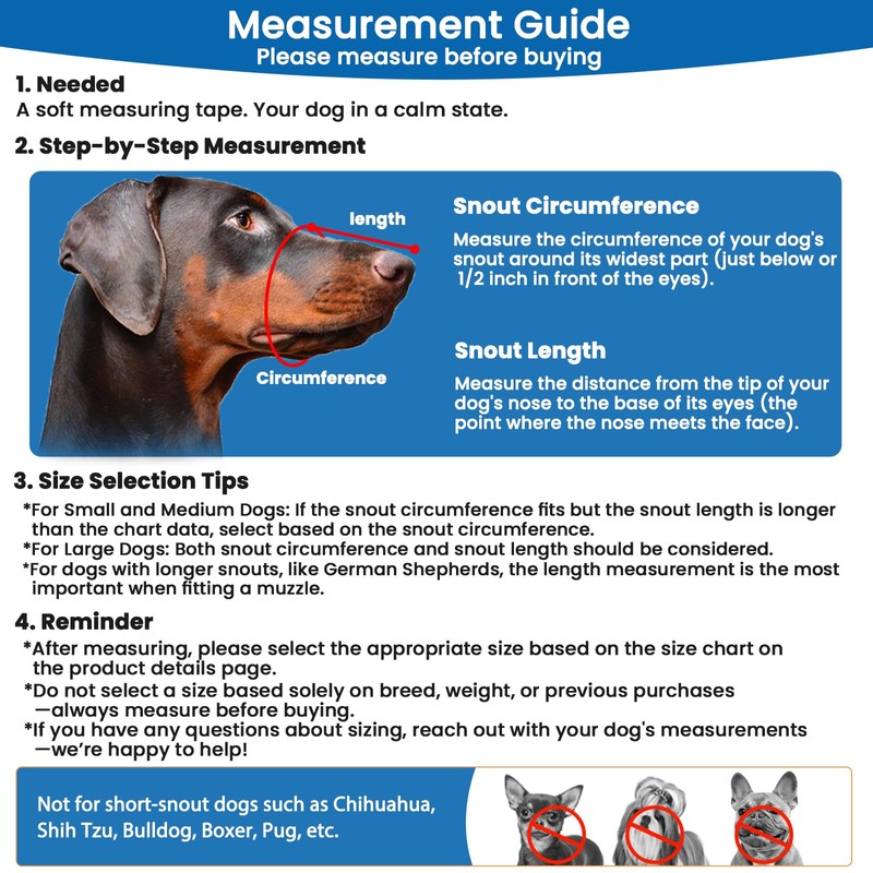 BARKLESS Dog Muzzle, Soft Basket Silicone Muzzle for Dogs to