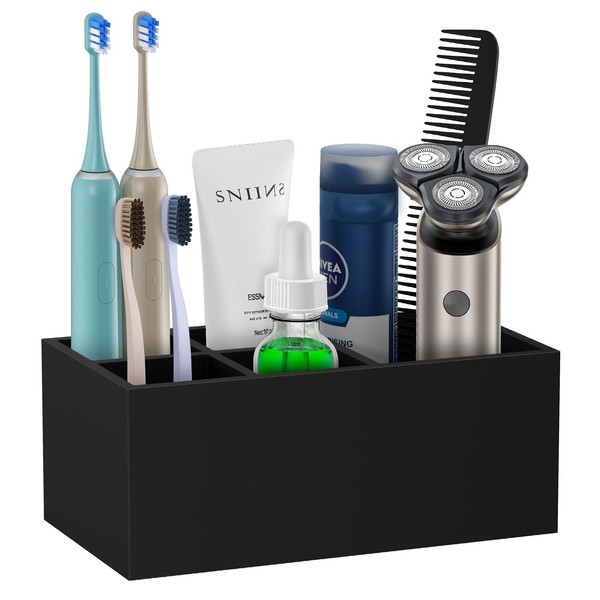 PENGARO Electric Toothbrush Holder, 5 Slots Resin Toothbrush Holders with