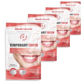 Formit Crafts Perlas termoplásticas para reparación dental - Empaste dental casero - Fabricado en la UE - Perlas térmicas moldeables - Realistas y duraderas - Paquete de 4 (20 gramos cada una)