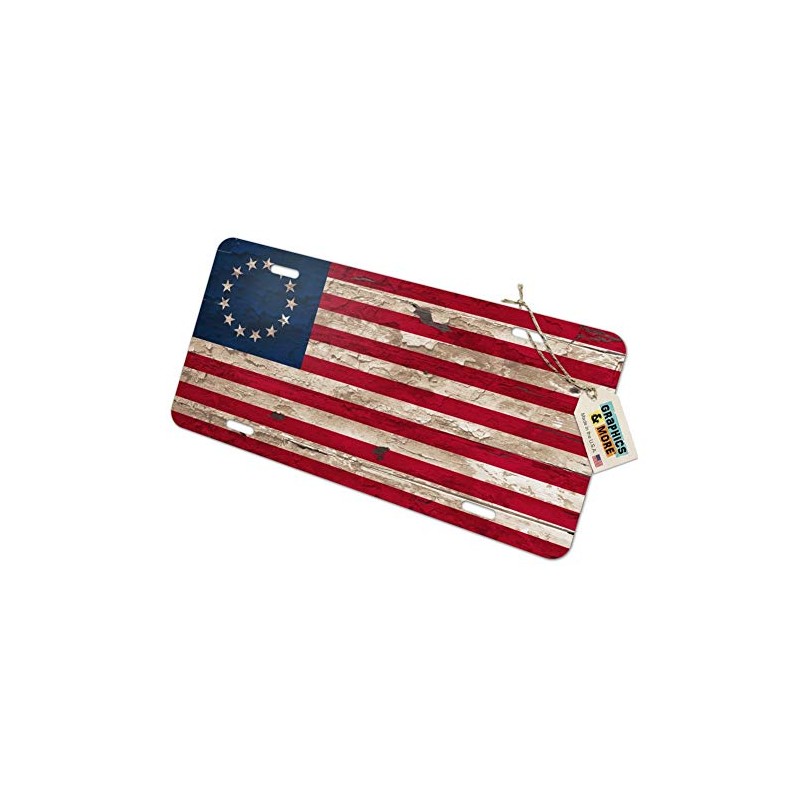 GRAPHICS & MORE Rustic Betsy Ross 1776 Distressed American Flag