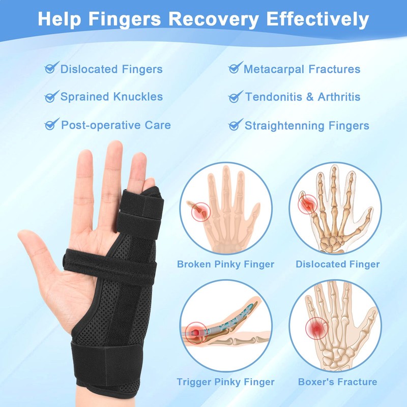 Apasiri Pinky Finger Splint 4th or 5th Finger Splint for