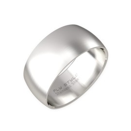 Fly Style Stainless Steel Ring for Men & Women, 8 - 12 mm Wide, Matte or Polished, Stainless Steel