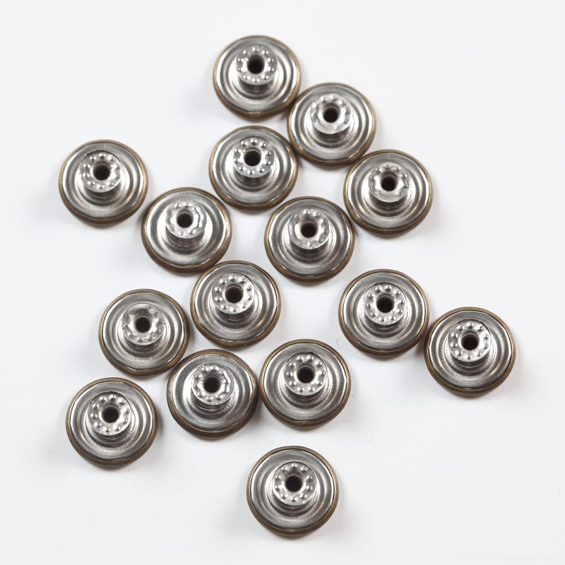20 Set 17mm Replacement Jeans Buttons - Metal Snap Denim