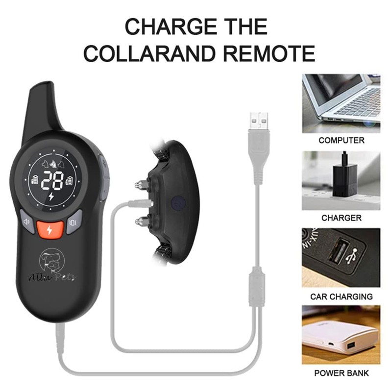 Alla Pets Remote Dog Training Collar Electronic with Care Anti-bark