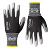 KAYGO Thin Work Gloves PU Coated 12 Pairs, KG15P, Nylon