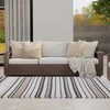 Mad Mats Geometric Outdoor Rug, Reversible Plastic Mat (5' x