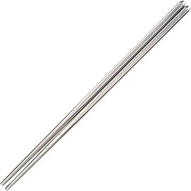Fukui Craft Stainless Steel Metal Chopsticks, Made in Korea, 18-10 Stainless Steel, Hollow Chopsticks, 9.1 inches (23 cm)