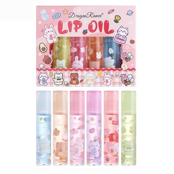 Fruity Lip Gloss Fruit Flavour Moisturising Lipsticks, Transparent Colourless Plumper