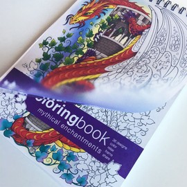 Action Publishing Coloring Book: Mythical Enchantments · Fantasy, Magic and Fairy Tale Designs for Stress Relief, Relaxation and Creativity · Large (8.6 x 11.75 inches) Kathryn Marlin,Kathryn Marlin