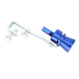 Car turbo whistle, turbo exhaust pipe, silencer whistle, aluminium alloy, car turbo sound whistle, tail, throat, silencer, exhaust pipe, blue (TC-M code))