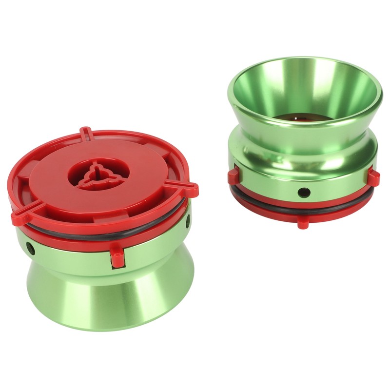 1 Pair NAB Hub Adapters Professional Polished Aluminum Reel to