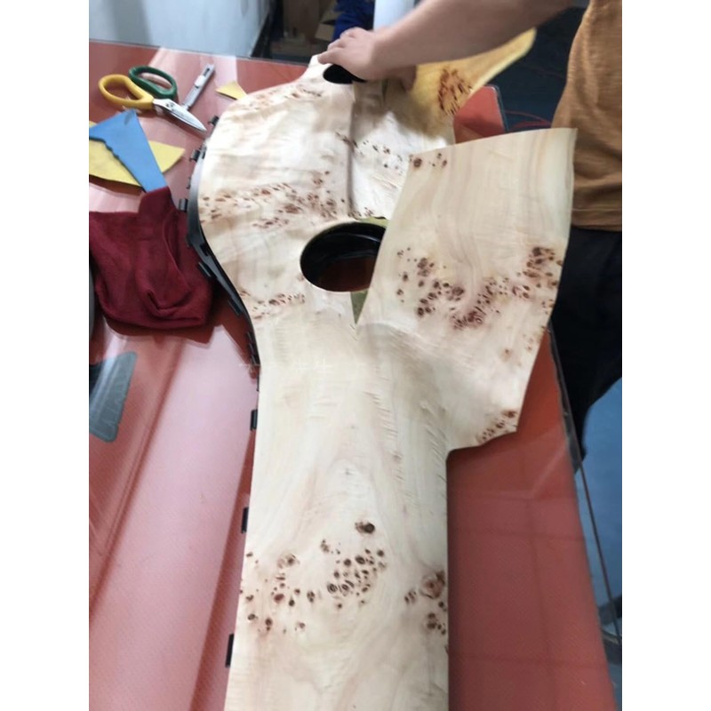 Natural Poplar Tree Veneer with Burl Wood Veneer Sheets -