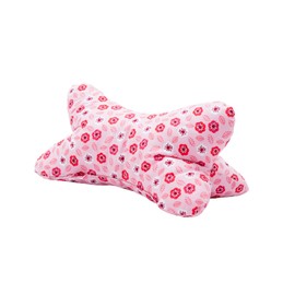 POWER INN Large Reading Bone Approx. 44 x 23 cm Neck Pillow as Bookend and Reading Cushion Washable at 60° Made of High-Quality Designer Print Fabric 100% Cotton (44 x 23, Pink)