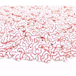 10 Gram Baseball Clay 5mm Slices, Plain Baseball Base Ball Sports Mom Love Polymer Clay, Baseball Slime, Nail Art Faux Craft, Baseball SprinkleQ