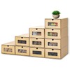 10PCS Cardboard Shoe Box Stackable Storage Box Visual Multi-Purpose Storage